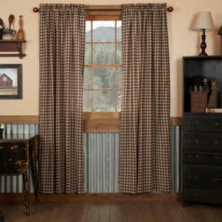 Best Pirce ✔️ VHC Brands Bingham Star Panel Plaid Set Of 2 84x40 - Panel 84x40 ⌛