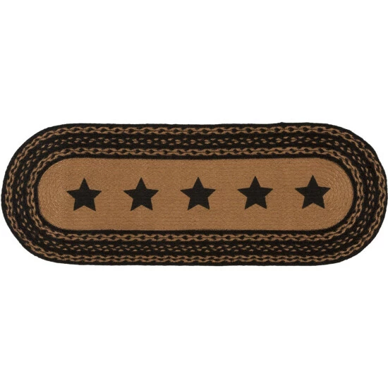 New π VHC Brands Farmhouse Jute Stencil Stars Runner β - Image 4