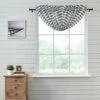 New 🌟 VHC Brands Sawyer Mill Black Ticking Stripe Balloon Valance 15x60 - M 👏