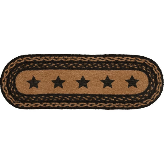 New π VHC Brands Farmhouse Jute Stencil Stars Runner β - Image 8