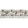 Best Sale 🎉 VHC Brands Annie Portabella Floral Ruffled Valance 16x72 ❤️