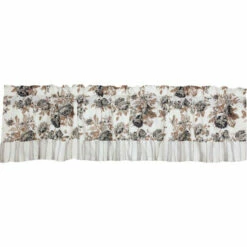 Best Sale π VHC Brands Annie Portabella Floral Ruffled Valance 16x72 β€οΈ