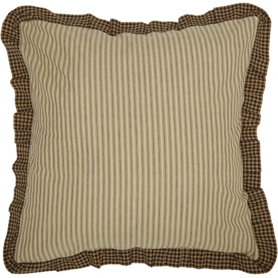 Best Pirce 𧨠VHC Brands Farmhouse Star Ticking Stripe Fabric Euro Sham 26x26 β€οΈ