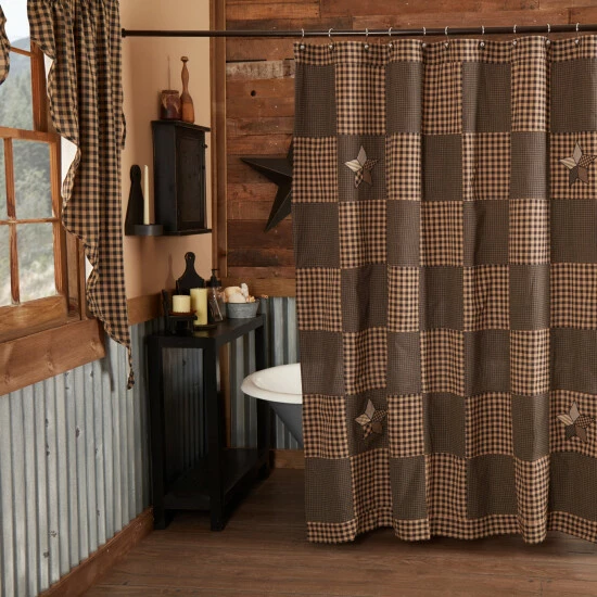 Hot Sale π₯° VHC Brands Farmhouse Star Shower Curtain 72x72 π