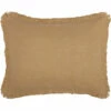 Coupon 🧨 VHC Brands Burlap Natural Standard Sham W/ Fringed Ruffle 21x27 🤩