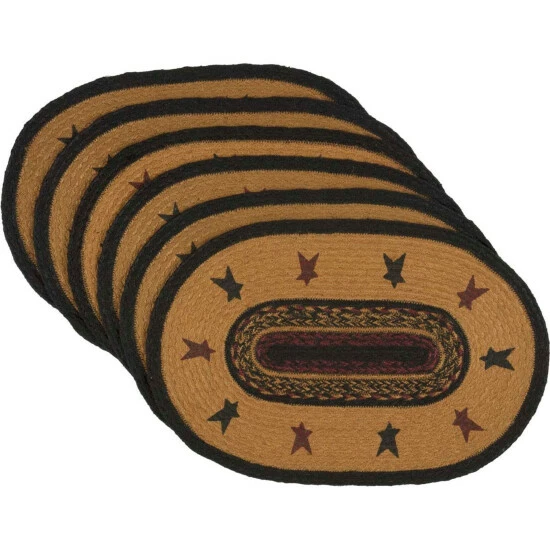 Buy π₯ VHC Brands Heritage Farms Star Jute Placemat Set Of 6 12x18 - Placemat 12x18 β - Image 2