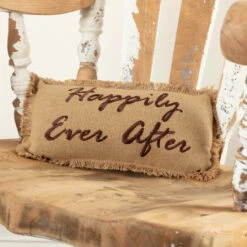 Coupon π VHC Brands Burlap Natural Pillow Happily Ever After 7x13 βοΈ