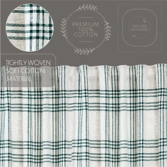 Brand new π VHC Brands Pine Grove Plaid Valance 19x60 - M π - Image 3