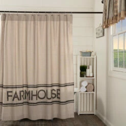 Coupon 🤩 VHC Brands Sawyer Mill Charcoal Farmhouse Shower Curtain 72x72 ⭐