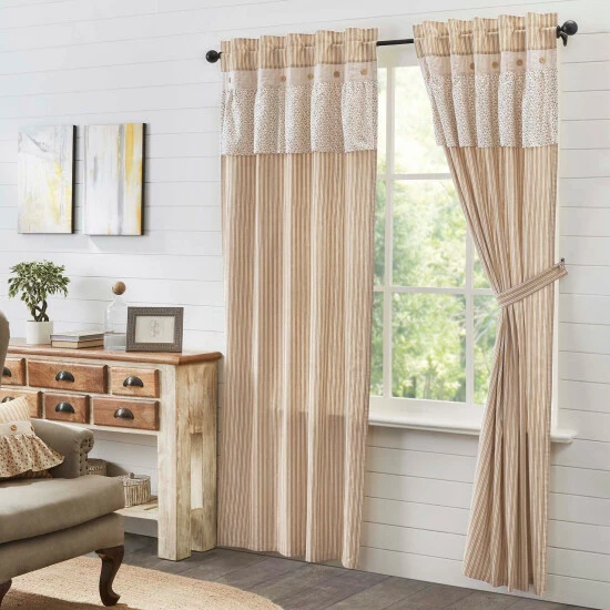 Outlet π VHC Brands Camilia Ruffled Panel Set Of 2 84x40 π - Image 2