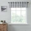 Coupon 🔥 VHC Brands Sawyer Mill Black Plaid Valance 16x72 - M ✔️