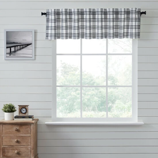 Coupon π₯ VHC Brands Sawyer Mill Black Plaid Valance 16x72 - M βοΈ