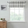 Discount 🎁 VHC Brands Black Plaid Valance 19x90 - M 😍