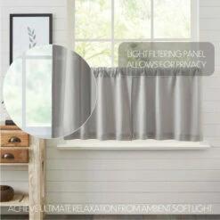 Best Pirce ❤️ VHC Brands Burlap Dove Grey Tier Set Of 2 L24xW36 ✨