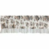 Promo ❤️ VHC Brands Annie Portabella Floral Ruffled Valance 16x60 😀