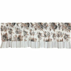 Promo β€οΈ VHC Brands Annie Portabella Floral Ruffled Valance 16x60 π