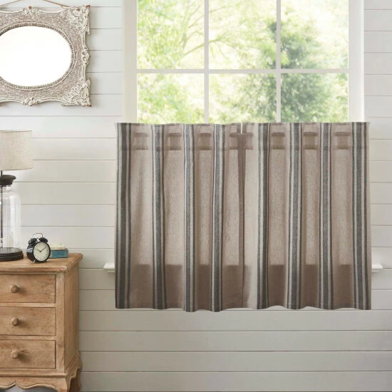 Top 10 π VHC Brands Grain Sack Charcoal Tier Set Of 2 L36xW36 π