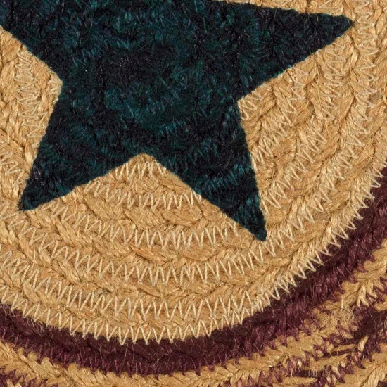Outlet 𧨠VHC Brands Potomac Jute Trivet Stencil Star 8 - Trivet 8 𧨠- Image 5