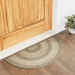 Best reviews of π VHC Brands Cobblestone Jute Rug Half Circle W/ Pad 16.5x33 - 16.5" X 33" Half Circle π