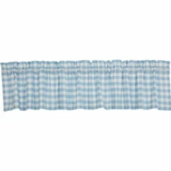 Cheap 🔥 VHC Brands Annie Buffalo Blue Check Valance 16x90 ❤️