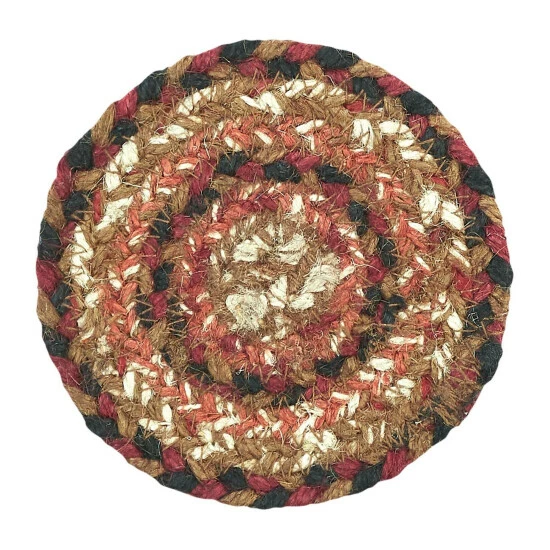 Brand new 𧨠VHC Brands Ginger Spice Jute Coaster Set Of 6 - 4 π―