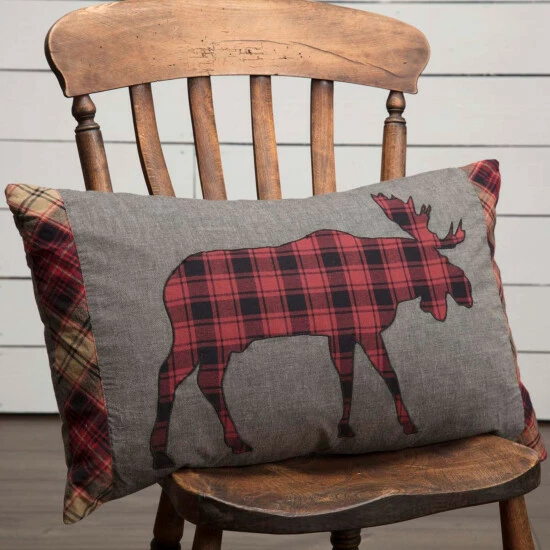 Flash Sale π VHC Brands Cumberland Moose Applique Pillow 14x22 π€©
