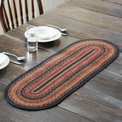 New π― VHC Brands Heritage Farms Jute Oval Runner 13x36 π