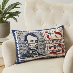 Budget 💯 VHC Brands Abraham Lincoln Pillow 14x22 🎁