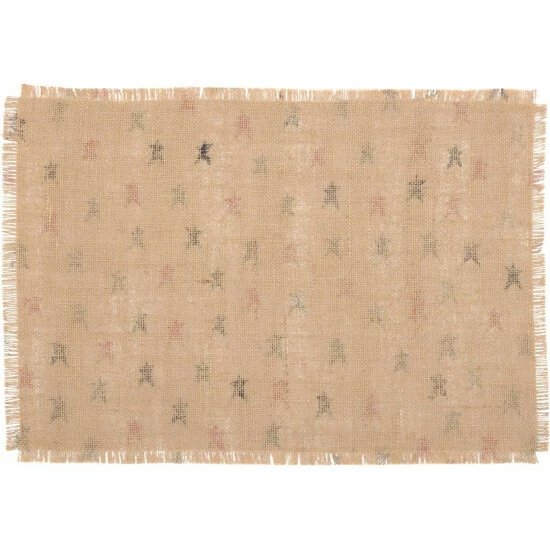 Coupon π VHC Brands Primitive Star Jute Placemat Set Of 6 12x18 - Placemat 12x18 𧨠- Image 4