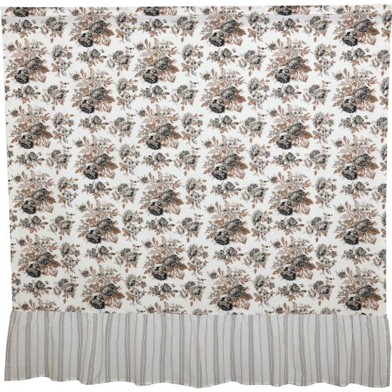 Discount 𧨠VHC Brands Annie Portabella Floral Ruffled Shower Curtain 72x72 π - Image 2