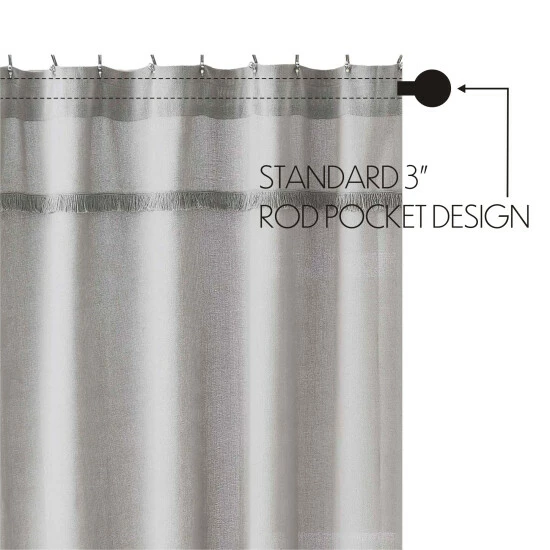 Best reviews of π VHC Brands Burlap Dove Grey Shower Curtain 72x72 βοΈ - Image 2