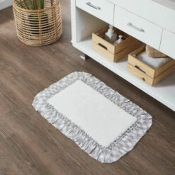 Wholesale 💯 VHC Brands Annie Buffalo Grey Check Bathmat 20x30 😀