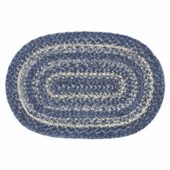 Hot Sale 🛒 VHC Brands Great Falls Blue Jute Oval Placemat 12x18 😍