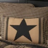 Budget 🔔 VHC Brands Black Check Star Patch Pillow 14x22 😀