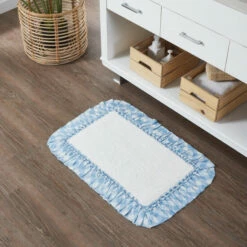 Best Pirce 🧨 VHC Brands Annie Buffalo Blue Check Bathmat 20x30 💯