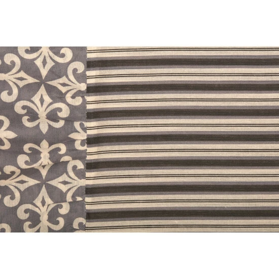 Promo π VHC Brands Black Farmhouse Bedding VHC Elysee Pillow Case Set Of 2 Cotton Striped Creme/raven/charcoal Grey π - Image 6