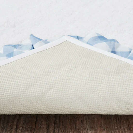 New π VHC Brands Annie Buffalo Blue Check Bathmat 27x48 π - Image 5