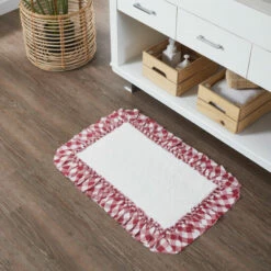 Best Sale 👏 VHC Brands Annie Buffalo Red Check Bathmat 20x30 🌟