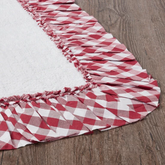 Flash Sale β VHC Brands Annie Buffalo Red Check Bathmat 27x48 𧨠- Image 3
