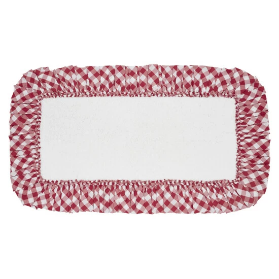 Flash Sale β VHC Brands Annie Buffalo Red Check Bathmat 27x48 𧨠- Image 4