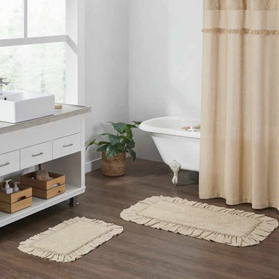 Hot Sale 𧨠VHC Brands Burlap Vintage Bathmat 20x30 β - Image 4