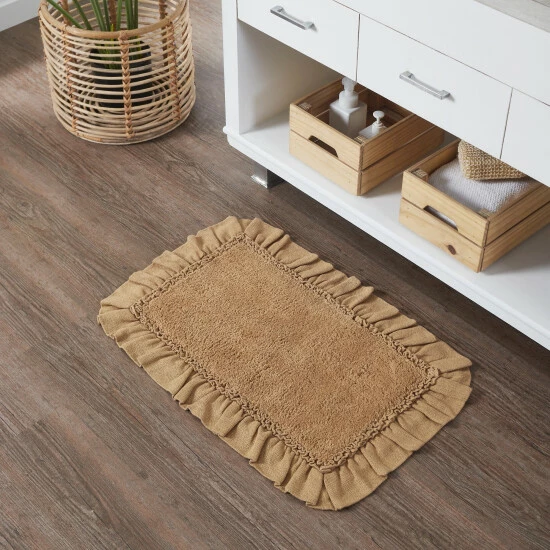 Best Pirce π₯° VHC Brands Burlap Natural Bathmat 20x30 π₯
