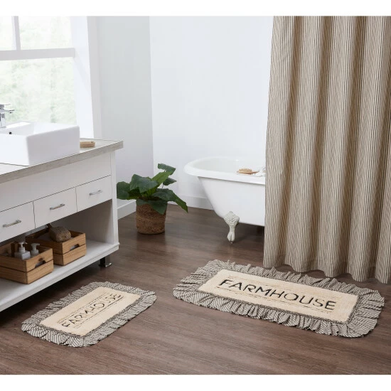 Best Pirce π VHC Brands Sawyer Mill Charcoal Farmhouse Bathmat 20x30 π - Image 4