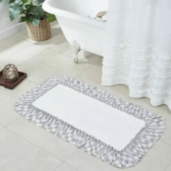 Promo π VHC Brands Annie Buffalo Grey Check Bathmat 27x48 π