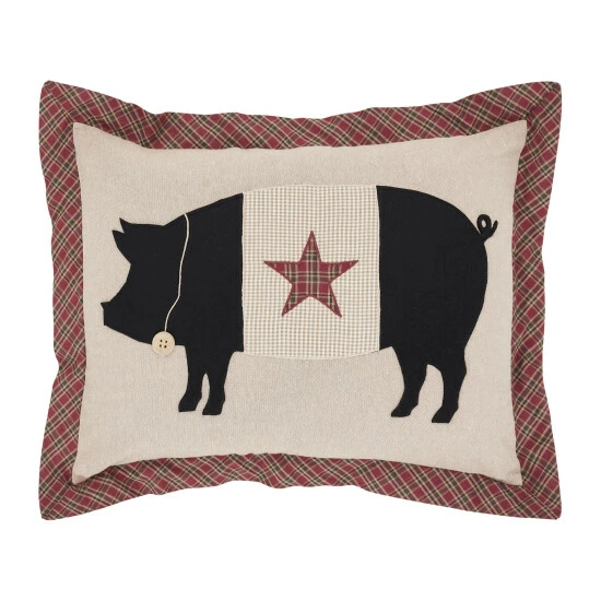 Cheapest π VHC Brands Cider Mill Primitive Pig Pillow 14x18 β - Image 2