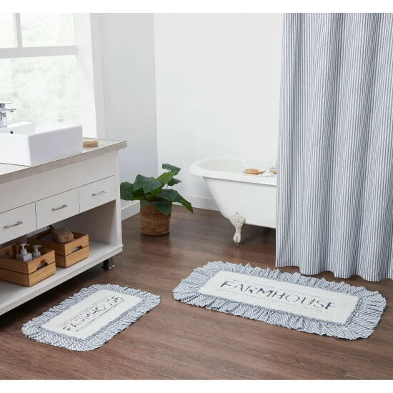 Hot Sale π VHC Brands Sawyer Mill Blue Farmhouse Bathmat 20x30 β€οΈ - Image 4