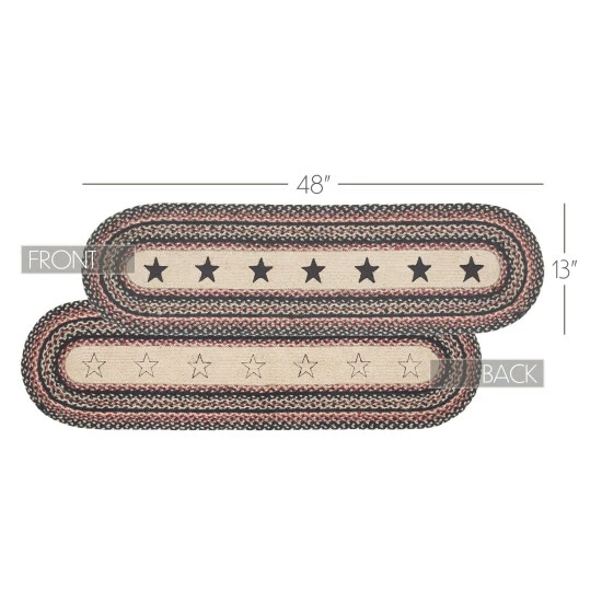Discount π VHC Brands Colonial Star Jute Oval Runner 13x48 π - Image 2