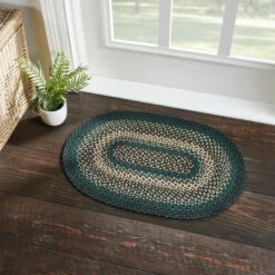 Best Sale 🎁 VHC Brands Pine Grove Jute Rug Oval W/ Pad 20x30 - 3'6" ✨