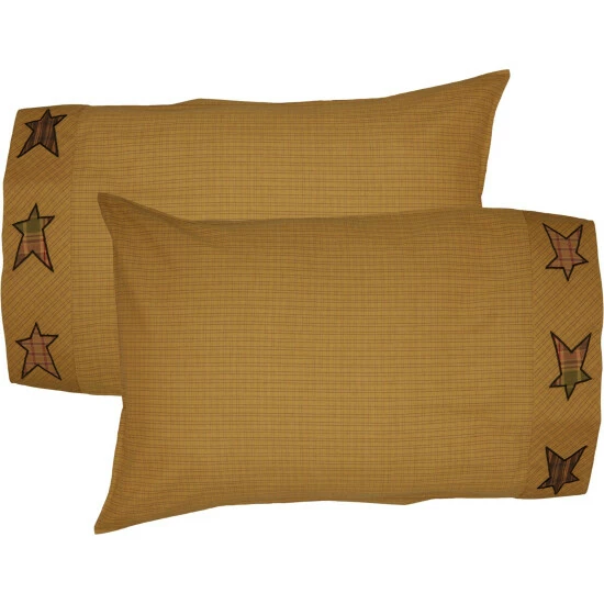 Flash Sale π VHC Brands Stratton Pillow Case With Applique Star Set π - Image 6