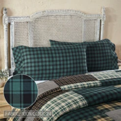 Wholesale 😀 VHC Brands Pine Grove King Pillow Case Set Of 2 21x40 ❤️